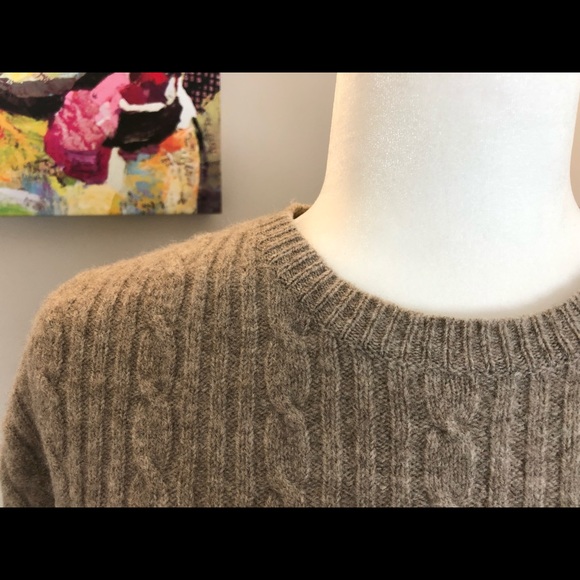 J. Crew Sweaters - 008 J.Crew beige/tan lambswool sweater medium